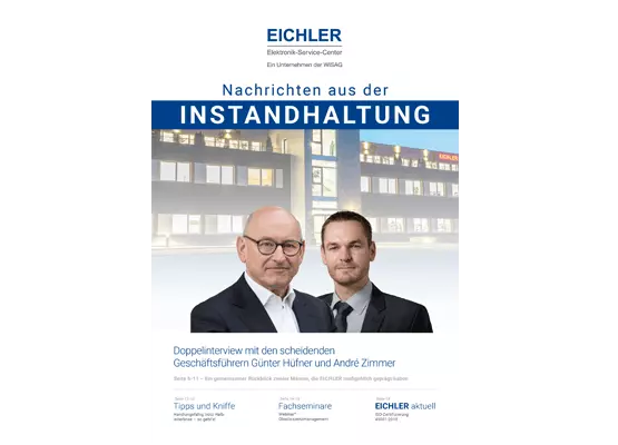 Titelseite EICHLER Instandhaltungsnachrichten 2021/04