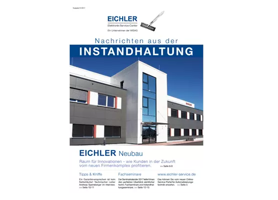 Titelseite EICHLER Instandhaltungsnachrichten 2017/01