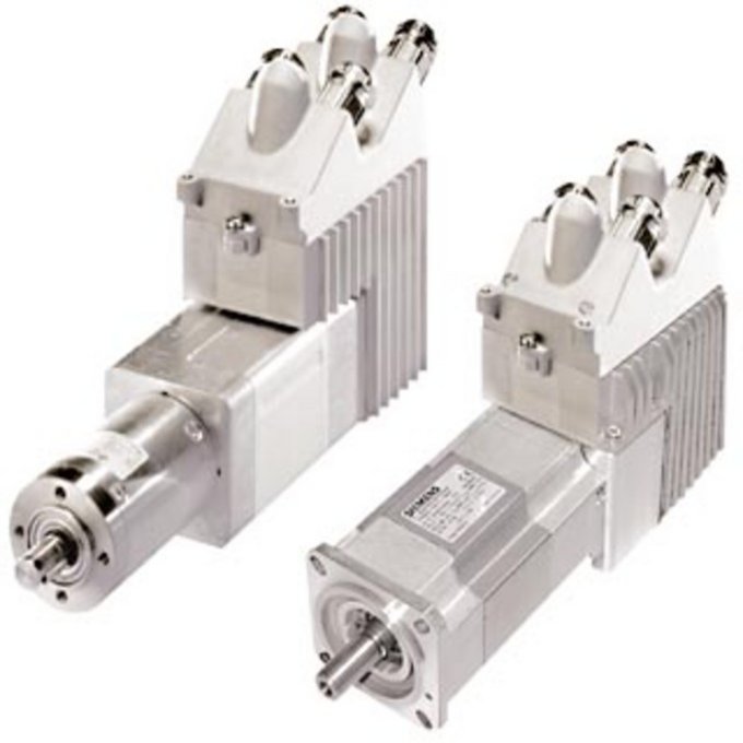 SIEMENS 6SN2155-2BF20-1BA1 SIMODRIVE POSMO A PROGRAMMABLE POSITIONING MOTOR PROFIBUS DP STANDARD SLAVE BRUSHLESS MOTOR 48 V 300 W PLANETARY GEARS I=7 NO BRAKE IP65