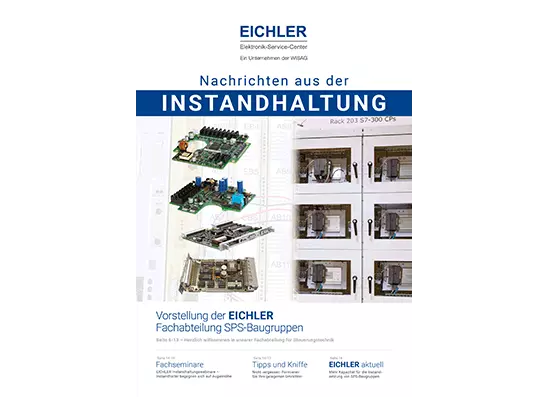 Titelseite EICHLER Instandhaltungsnachrichten 2021/01