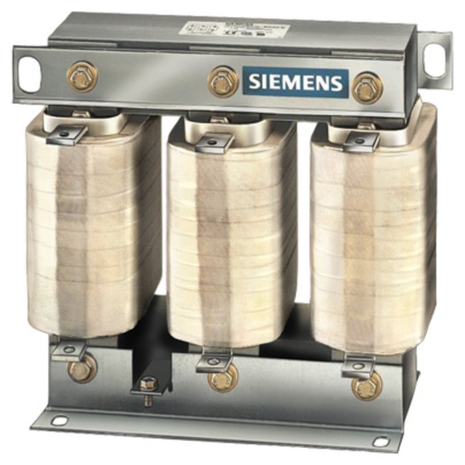 SIEMENS 4EP4003-0DS00 COMMUTATING CHOKE FOR CONVERTER; PHASES:3; UN1(V):400; ITHMAX 1(A) / F1(HZ):100 /50; I LN (A):90; UK(%):4; LN(MH):0,224; TA/ISOKL:40 /B; IP00; TYPE OF