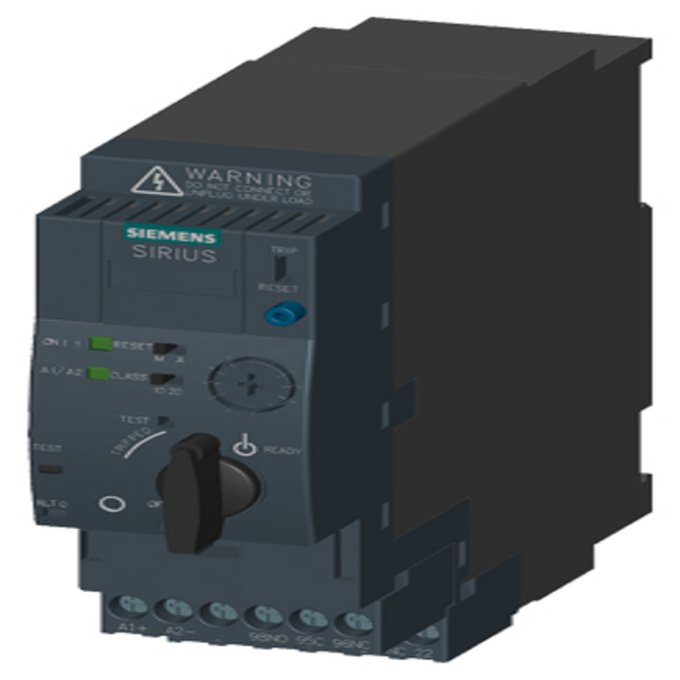 SIEMENS 3RA6120-1BB33 SIRIUS, COMPACT STARTER, DIRECT STARTER 690 V, 24 V AC/DC, 50 ... 60 HZ, 0.32 ... 1.25 A, IP20, CONNECTION MAIN CIRCUIT: PLUGGABLE, WITHOUT TERMINALS,