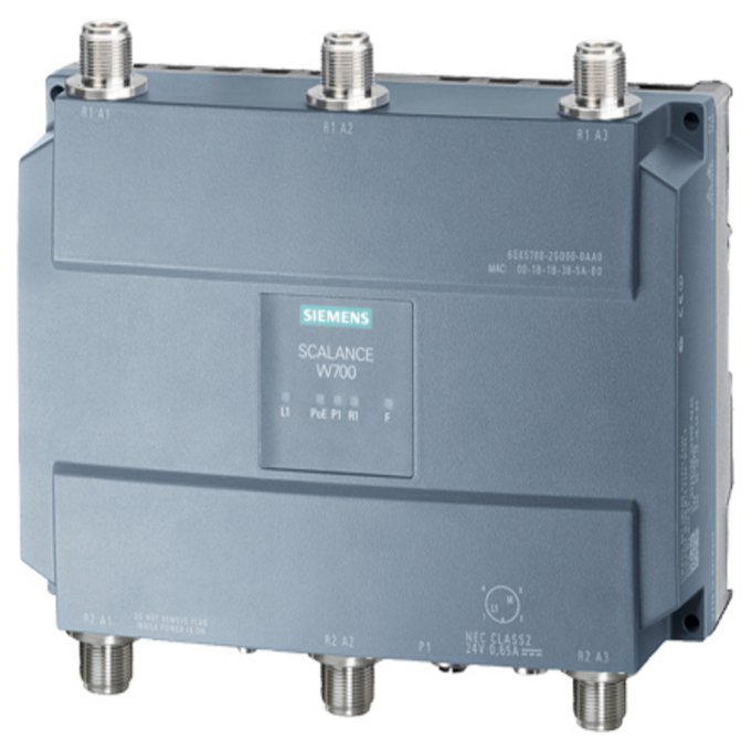 SIEMENS 6GK5788-2GD00-0TB0 IWLAN ACCESS POINT, SCALANCE W788-2 M12 EEC USA, 2 RADIOS, 6 N-CON-ANTENNENANSCHLUSS, IFEATURES SUPPORT VIA KEY-PLUG, IEEE 802.11A/B/G/H/N, 2,4/5GHZ, 