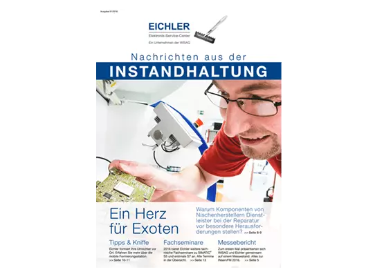 Titelseite EICHLER Instandhaltungsnachrichten 2016/01