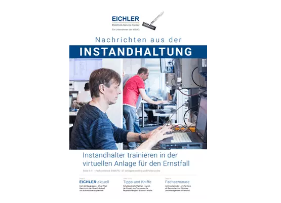 Titelseite EICHLER Instandhaltungsnachrichten 2018/02