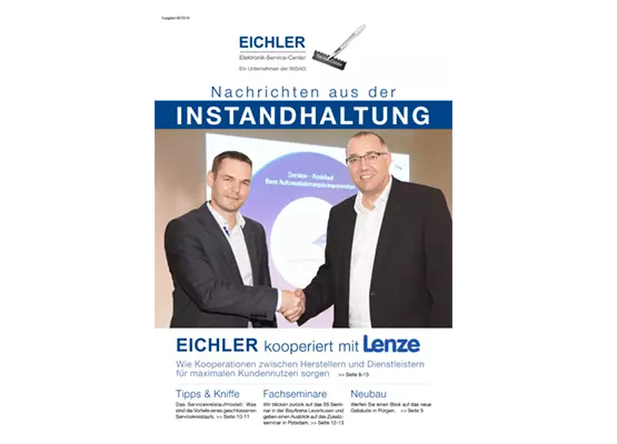 Titelseite EICHLER Instandhaltungsnachrichten 2016/02