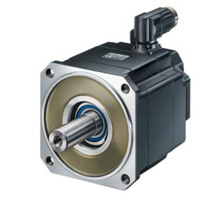SIEMENS 1FL5062-0AC21-0AB0 SIMOTICS S SYNCHRONOUS MOTOR 1FL5 PN=1,2 KW; UZK=600V M0=6NM; NN=2000U/MIN NATURAL AIR COOLING SHAFT WITH FEATHERKY WITH HOLDING BRAKE