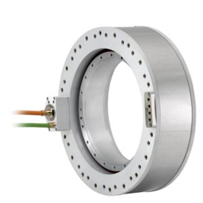 SIEMENS 1FW6160-0TB05-2JD2 SIMOTICS T TORQUE MOTOR; COMPONENT 3-PHASE SYNCHRONOUS MOTOR; INTERNAL PRECISION; AND POWER COOLER; TANGENTIAL CABLE OUTLET; POWER CABLE 0.5M WITH PLU