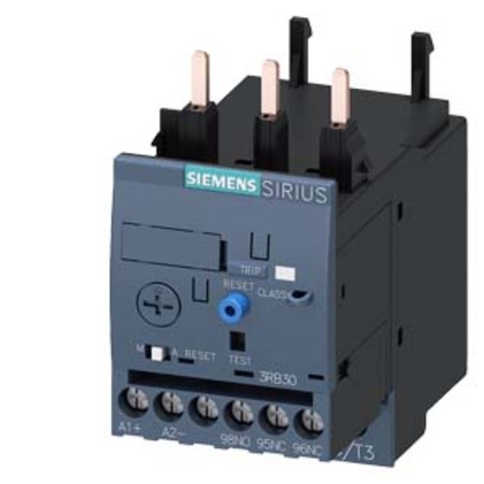 SIEMENS 3RB3026-1NB0 UEBERLASTRELAIS 0,32...1,25 A ELEKTRONISCH FUER MOTORSCHUTZ BAUGROESSE S0, CLASS 10E SCHUETZANBAU HAUPTSTROMKREIS: SCHRAUB HILFSSTROMKREIS: SCHRAUB HA