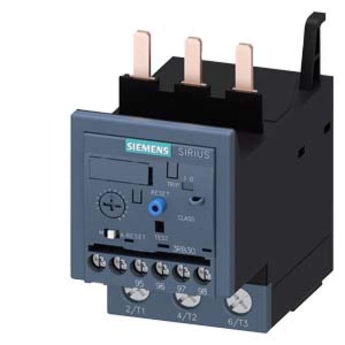 SIEMENS 3RB3036-1UB0 OVERLOAD RELAY 12.5...50 A FOR MOTOR PROTECTION SIZE S2, CLASS 10E FOR MOUNTING ONTO CONTACTORS MAIN CIRCUIT: SCREW TERMINAL AUX. CIRCUIT: SCREW TERMI