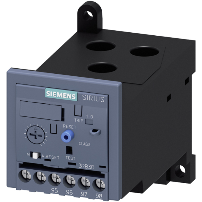 SIEMENS 3RB3036-1WW1 OVERLOAD RELAY 20...80 A FOR MOTOR PROTECTION SIZE S2, CLASS 10E STAND-ALONE INSTALLATION MAIN CIRCUIT: STR.-THR. TRANSF. AUX. CIRCUIT: SCREW TERMINAL