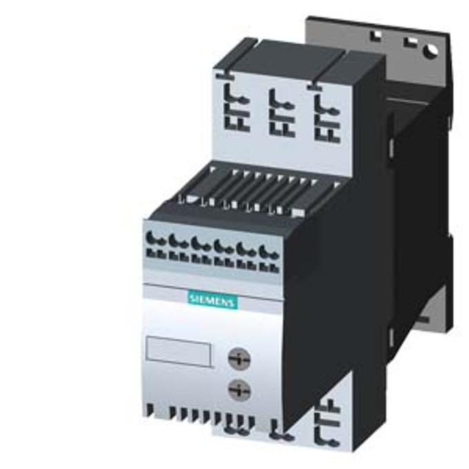 SIEMENS 3RW3013-2BB04 SIRIUS SOFT STARTER S00 3.6 A, 1.5 KW/400 V, 40 °C 200-480 V AC, 24 V AC/DC SPRING-TYPE TERMINALS