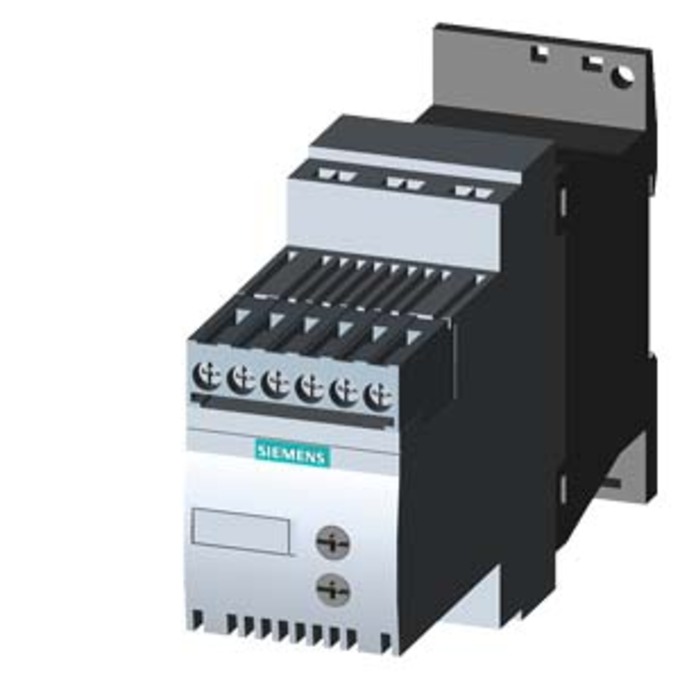 SIEMENS 3RW3017-1BB14 SIRIUS SANFTSTARTER S00 12,5 A, 5,5 KW/400 V, 40 °C AC 200-480 V, AC/DC 110-230 V SCHRAUBKLEMMEN