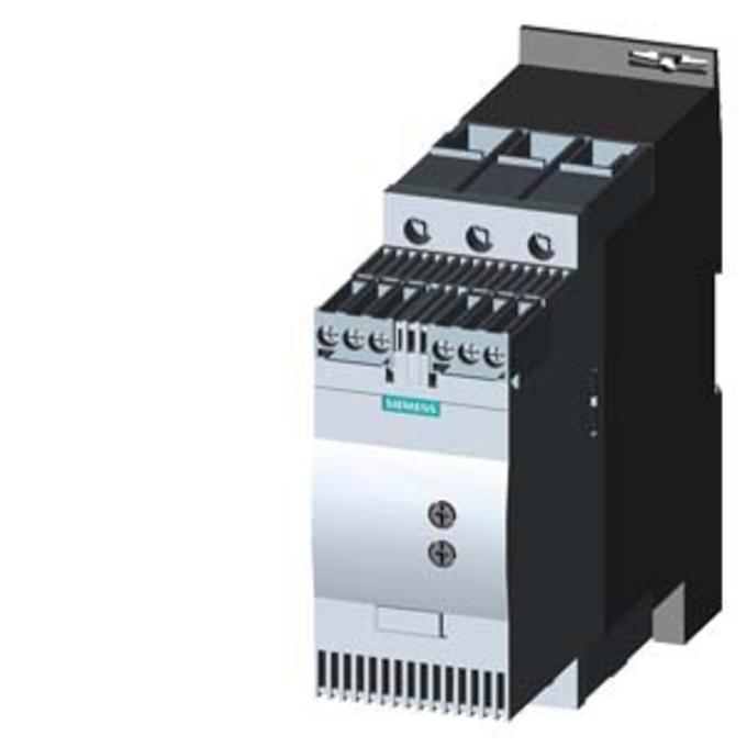 SIEMENS 3RW3037-1BB04 SIRIUS SOFT STARTER S2 63 A, 30 KW/400 V, 40 °C 200-480 V AC, 24 V AC/DC SCREW TERMINALS