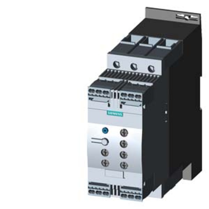 SIEMENS 3RW4036-2BB14 SIRIUS SOFT STARTER, S2, 45A, 22KW/400V, 40 DEGR., AC 200-480V, AC/DC 110-230V, SPRING-LOADED TERMINALS