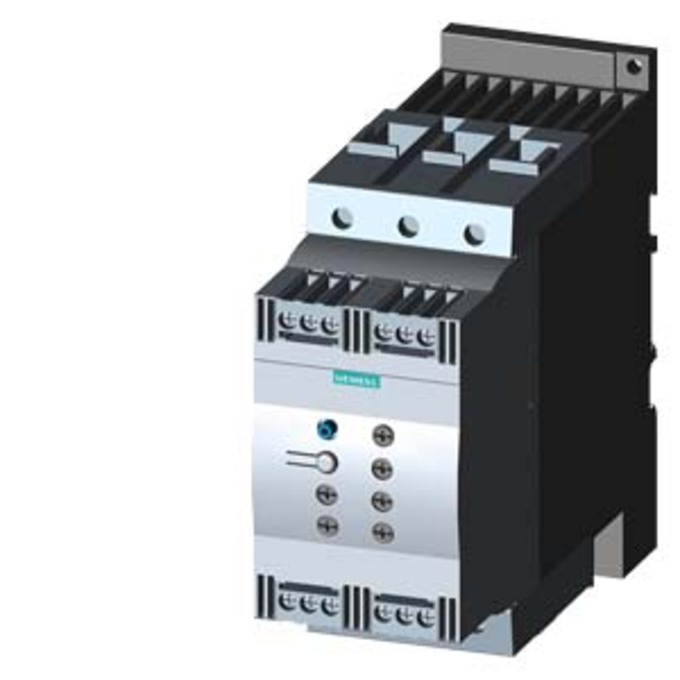 SIEMENS 3RW4046-1BB05 SIRIUS SOFT STARTER, S3, 80A, 55KW/500V, 40 DEGR., AC 400-600V, AC/DC 24V, SCREW TERMINALS