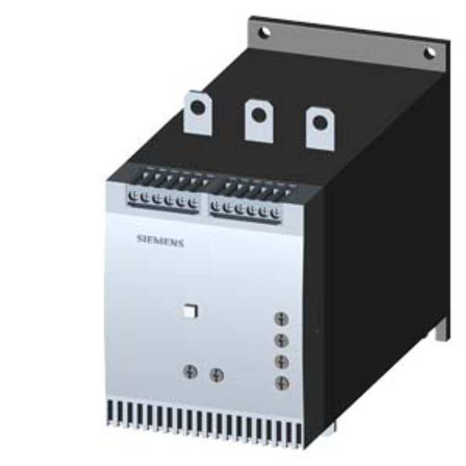 SIEMENS 3RW4055-6BB34 SIRIUS SOFT STARTER, S6, 117 A, 75 HP/460 V, 50 DEG., 200-460 V AC, 115 V AC, SCREW TERMINALS