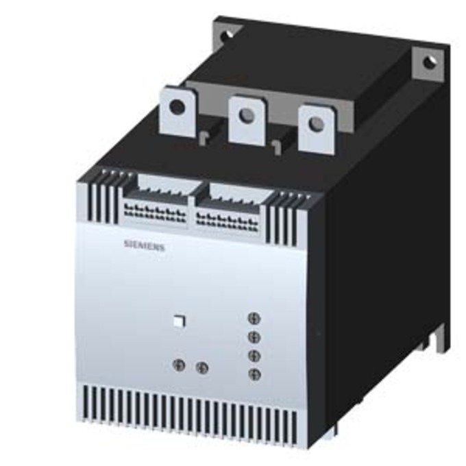 SIEMENS 3RW4074-2BB45 SIRIUS SOFT STARTER, S12, 280 A, 200 KW/500 V, 40 DEG., 400-600 V AC, 230 V AC, CAGE CLAMP TERMINALS