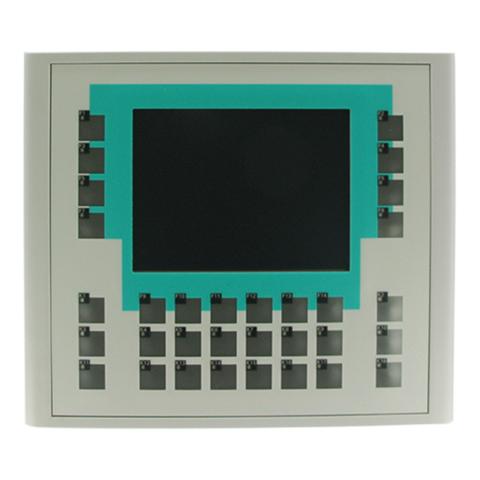 SIEMENS 6AV6642-0DA01-1AX0 SIMATIC PANEL OP 177B PN/DP STN 256 COLOR DISPLAY TOUCH UND TASTEN MPI-/PROFIBUS-DP -PROTOKOLL RS485-/RS422-/USB-SCHNITTSTELLE ETHERNET 10/100 - SCHNI