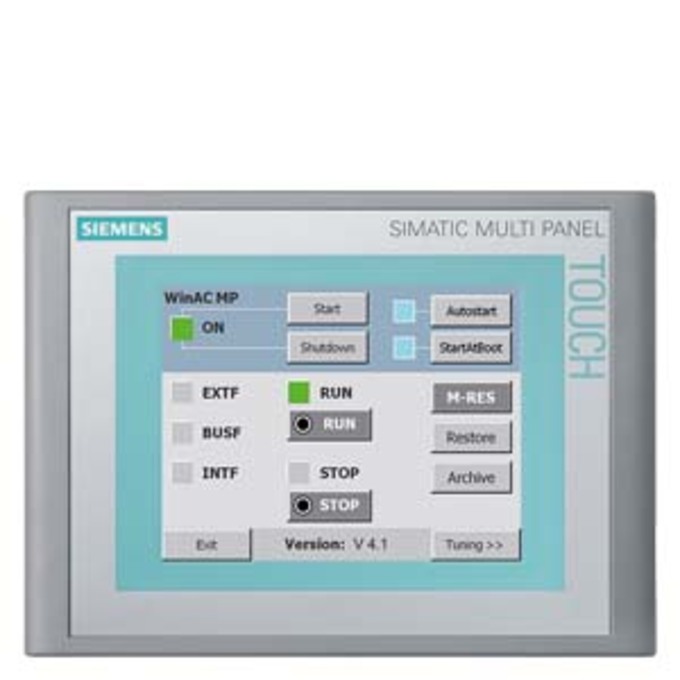 SIEMENS 6AV6652-2JC01-2AA0 WINAC MP 2008 PAKET FUER SIMATIC MP 177 6 TOUCH BEINHALTET: SIMATIC MP 177 6 TOUCH, WINAC MP AUF CD, ELEKTRONISCHE DOKU (D,E,F,CN) SINGLE LIZENZ AUF U