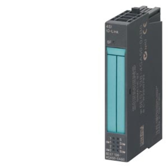 SIEMENS 6ES7138-4GA50-0AB0 SIMATIC DP, ELEKTRONIC MODULE FOR ET 200S, 4SI IO-LINK, 4 POINT TO POINT INTERFACES, 15MM WIDE, IO-LINK MASTER
