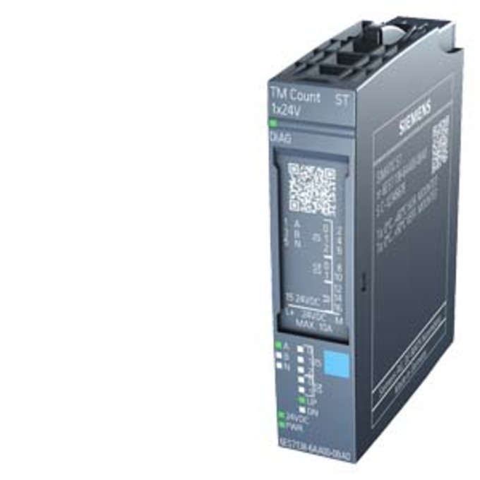 SIEMENS 6ES7138-6AA00-0BA0 SIMATIC ET 200SP, TM COUNT 1X24V COUNTING MODULE, 1 CHANNEL FOR 24V INCREMENTAL ENCODER OR 24V PULSES, 3DI, 2DQ