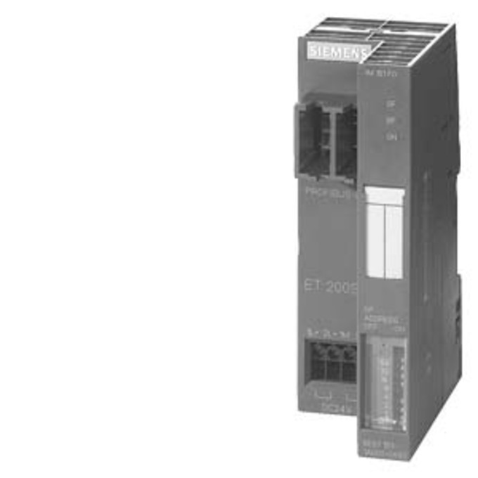 SIEMENS 6ES7151-1AB05-0AB0 SIMATIC DP, INTERFACE-MODUL IM 151-1 FO FUER ET 200S; UEBERTRAGUNGSRATE BIS 12MBIT/S; DATENVOLUMEN JE 244 BYTE FUER EIN-UND AUSGAENGE; MAX. 63 POWER-,