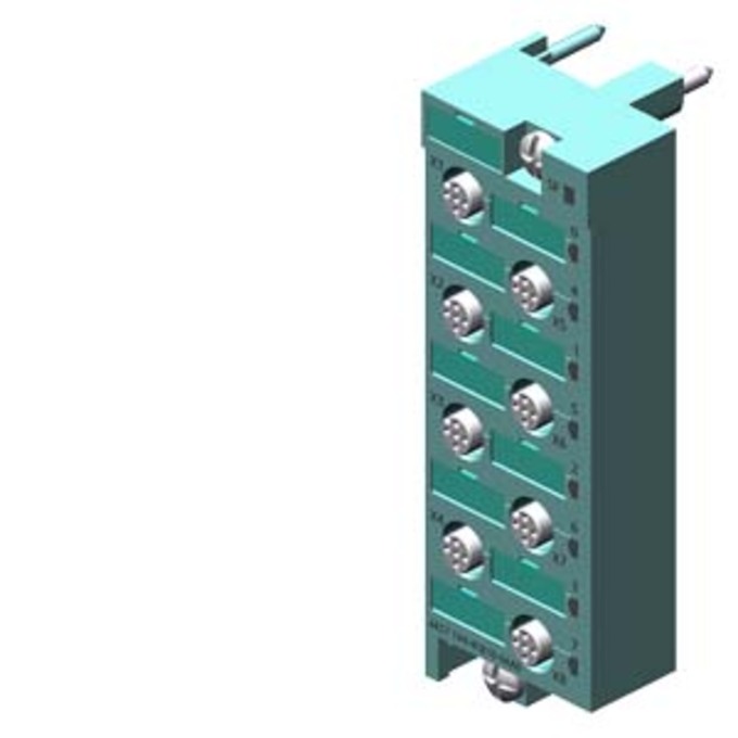 SIEMENS 6ES7194-4CB10-0AA0 SIMATIC DP, CONNECTING MODULE FOR DIGITAL ELECTRONIC MODULES ET 200PRO, 8 X M12, PLASTIC VERSION