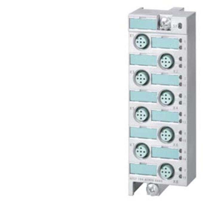 SIEMENS 6ES7194-4CB50-0AA0 SIMATIC DP, ANSCHLUSSMODUL FUER DIGITALE ELEKTRONIKMODUL 16DI DC 24V UND 4 DIO/4DO DC 24V/0,5A, ET 200 PRO, 8XM12