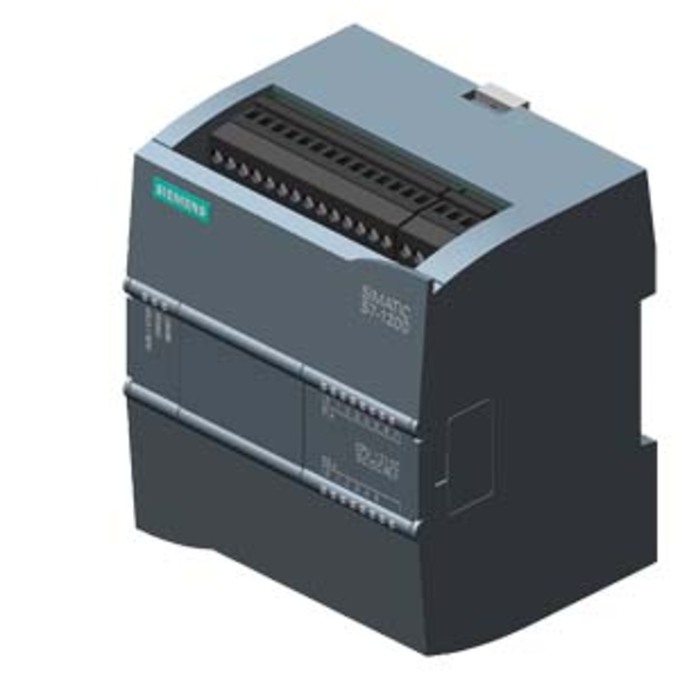 SIEMENS 6ES7212-1HE40-0XB0 SIMATIC S7-1200, CPU 1212C, COMPACT CPU, DC/DC/RLY, ONBOARD I/O: 8 DI 24V DC; 6 DO RELAY 2A; 2 AI  0 - 10V DC, POWER SUPPLY: DC 20.4 - 28.8 V DC, PROG