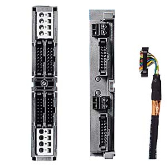 SIEMENS 6ES7921-3AA20-0AA0 FRONT CONNECTOR WITH TWISTED RIBBON CABLE CONNECTION FOR 32 DIGITAL I/O MOD. OF THE S7-300, POWER SUPPLY VIA SPRING TERM.