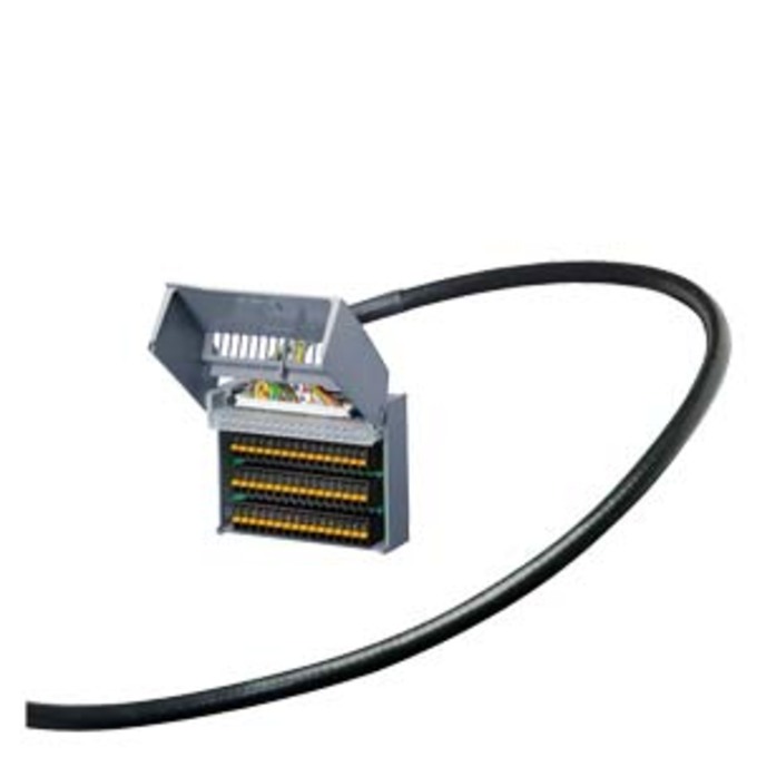 SIEMENS 6ES7923-5CB00-0CB0 CONNECTION CABLE UNSHIELDED FOR SIMATIC S7-1500 BETWEEN FRONT CONNECTOR MODULE A. CONNECT. MODULE 50 X 0.14QMM W/ IDC CONNECTORS,LENGTH 10.0M