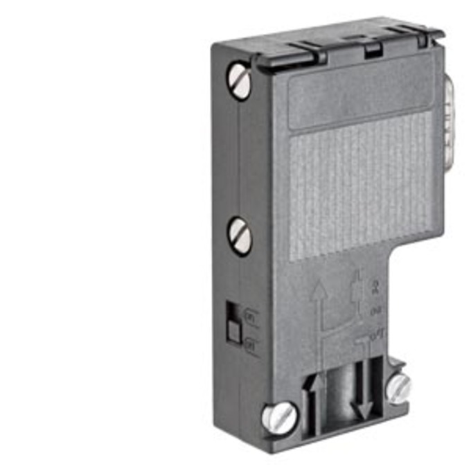 SIEMENS 6ES7972-0BA12-0XA0 SIMATIC DP, BUS CONNECTOR FOR PROFIBUS UP TO 12 MBIT/S 90 DEGREE ANGLE OUTGOING CABLE, 15,8 X 64 X 35,6 MM (WXHXD), TERMINAT. RESIST. WITH ISOLAT. FUN