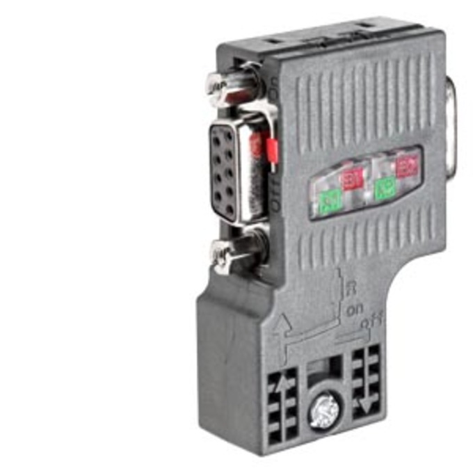 SIEMENS 6ES7972-0BB52-0XB0 SIMATIC DP, ANSCHLUSSSTECKER FUER PROFIBUS BIS 12 MBIT/S 90° KABELABGANG, 15,8X 59X 35,6MM (BXHXT), SCHNEIDKLEMMTECHNIK FAST-CONNECT, MIT PG-BUCHSE 10