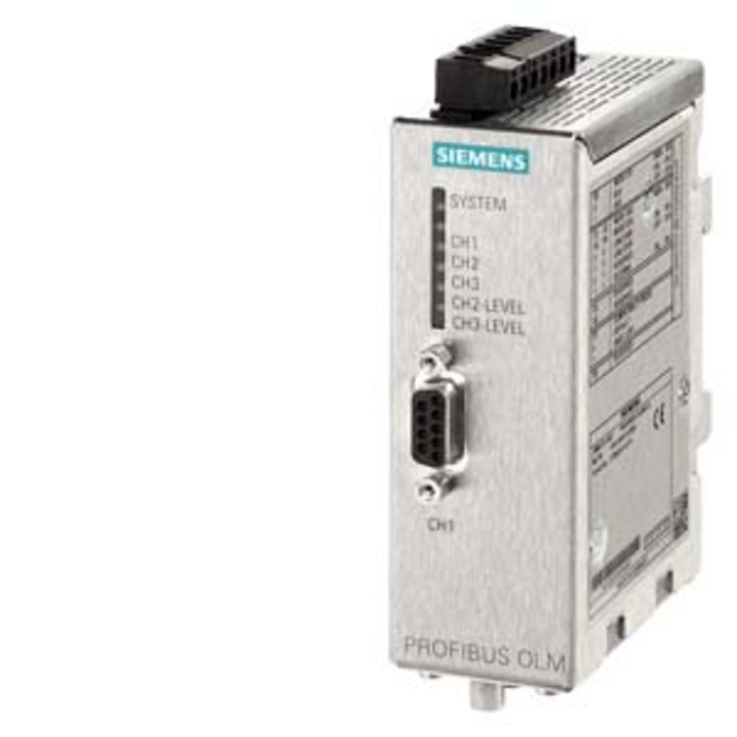 SIEMENS 6GK1503-2CC00 PROFIBUS OLM/G11-1300V4.0 OPTICAL LINK MODULE MIT 1 RS-485 UND 1 GLAS-LWL- SCHNITTSTELLE (2 BFOC- BUCHSEN), 1300NM WELLEN- LAENGE FUER GROSSE ENTFERNU