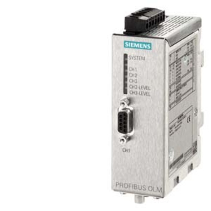 SIEMENS 6GK1503-3CA00 PB OLM/P12 V4.0 OPTICAL LINK MODULE W. 1 RS485 AND 2 PLASTIC-FOC-INTERFACE (4 BFOC-SOCKETS), WITH SIGNAL. CONTACT AND MEASURING OUTPUT,