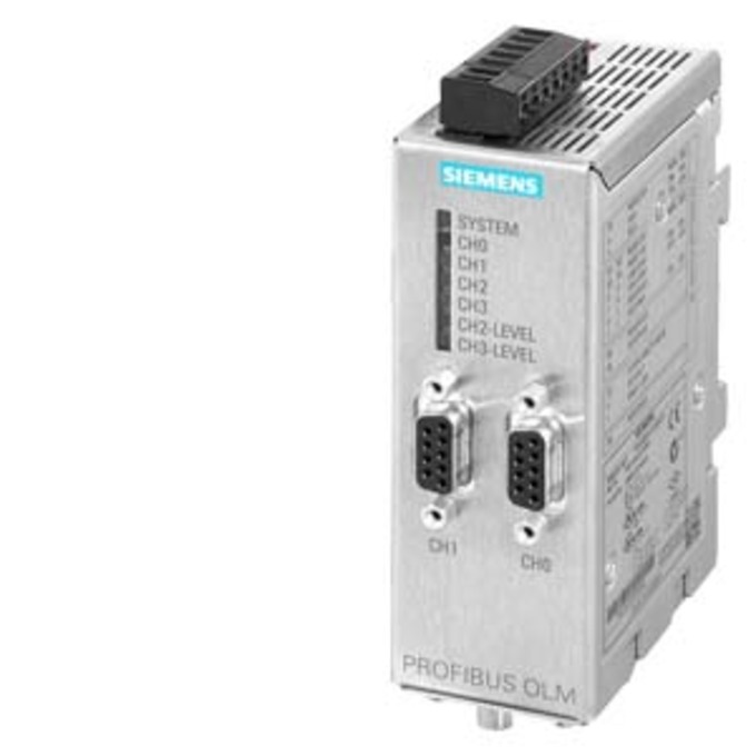 SIEMENS 6GK1503-4CA00 PROFIBUS OLM/P22 V4.0; OPTICAL LINK MODULE W. 2 RS485 AND 2 PLASTIC-FO-INTERFACES (4 BFOC-SOCKETS); WITH SIGNAL. CONTACT AND MEASURING OUTPUT;