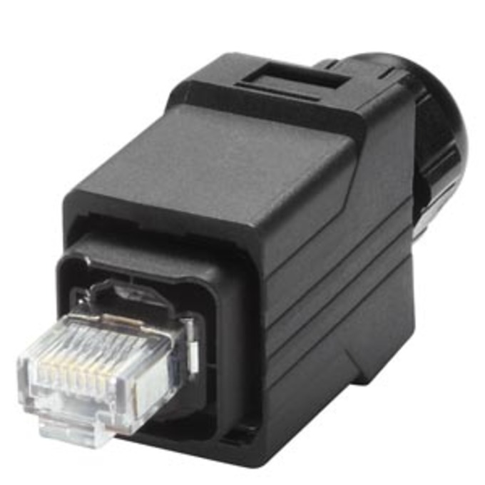 SIEMENS 6GK1901-1BB10-6AA0 IE RJ45 PLUG PRO, PUSH PULL IP65 PLUG FOR ON-SITE MOUNTING TO TP CABLES 2X2 (PACKAGING UNIT 1 CONNECTOR)