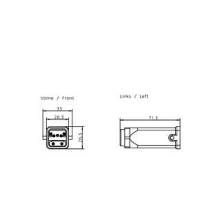 SIEMENS 6GK1905-0CA00 PROFIBUS ECOFAST HYBRID PLUG 180 (ECOFAST CU), 2 X CU; 4 X 1.5SQMM CU PIN CONNECTOR HANBRID PACK OF 5