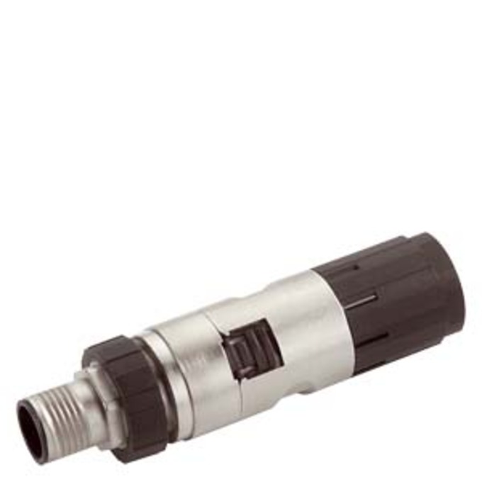 SIEMENS 6GK1905-0EA10 PB FC M12 PLUG PRO M12 PLUG CONNECTOR WITH RUGGED METAL HOUSING AND FC CONNECTING METHOD,WITH AXIAL CABLE OUTLET, FOR USE WITH ET200PRO, PIN CONNECTOR