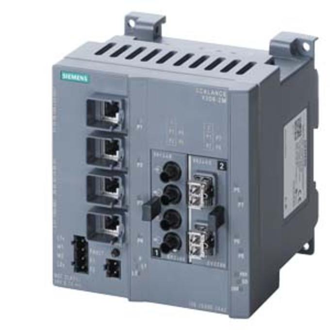 SIEMENS 6GK5308-2FN10-2AA3 SCALANCE X308-2LH, MANAGED PLUS IE SWITCH, 2X 1000 MBIT/S SM SC, 1X 10/100/1000 MBIT/S, 7X 10/100 MBIT/S RJ45 PORTS, LED-DIAGNOSE, FEHLERMELDE- KONTAK