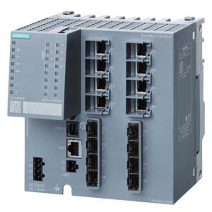 SIEMENS 6GK5408-8GR00-2AM2 SCALANCE XM408-8C;  MANAGED MODULAR IE SWITCH; 8X 10/100/1000 MBIT/S RJ45; 8X 100/1000 MBIT/S SFP; ENTHAELT 8 COMBO-PORTS; IN SUMME 8 PORTS NUTZBAR; E