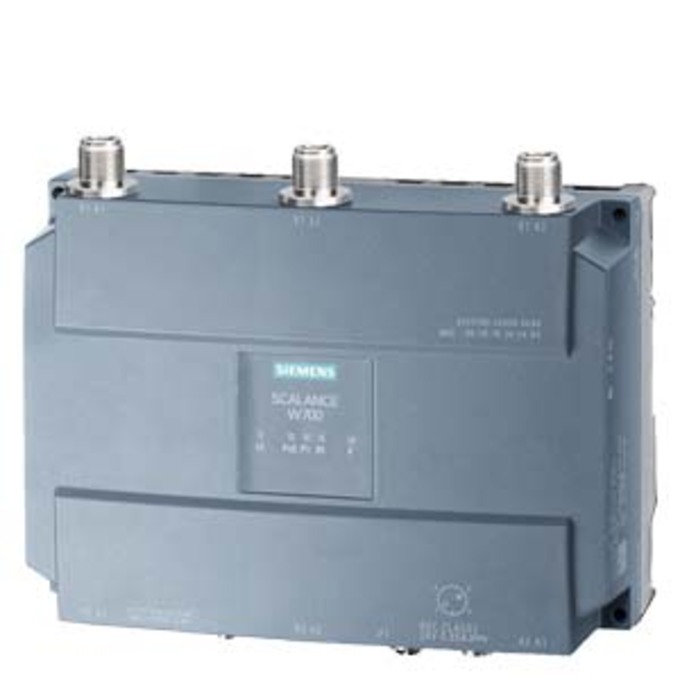 SIEMENS 6GK5788-1GD00-0AB0 IWLAN ACCESS POINT, SCALANCE W788-1 M12, 1 RADIO, 3 N-CON ANTENNA CONNECTOR, IFEATURES SUPPORT VIA KEY-PLUG, IEEE 802.11A/B/G/H/N, 2,4/5GHZ, BRUTTO 45