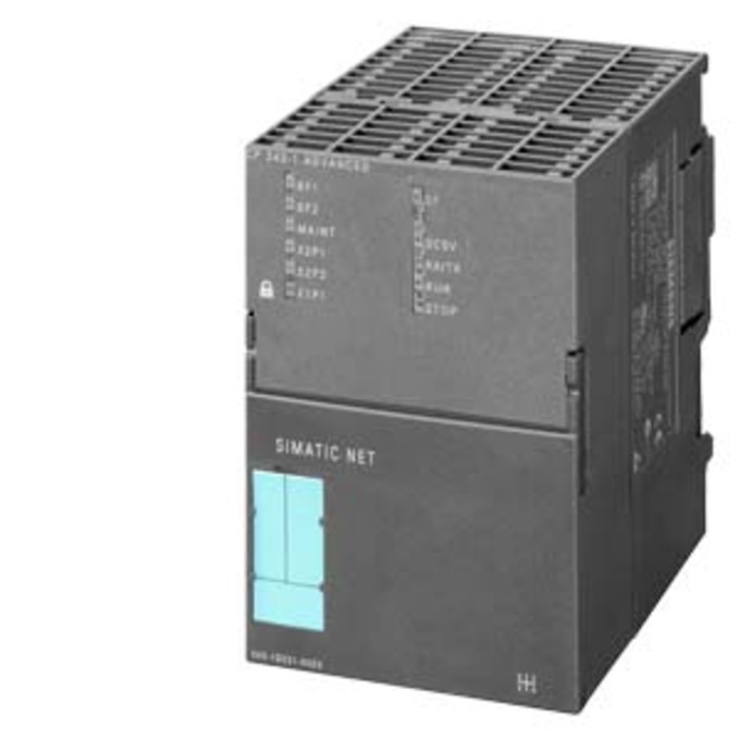 SIEMENS 6GK7343-1GX31-0XE0 KOMMUNIKATIONSPROZESSOR CP 343-1 ADVANCED ZUM ANSCHLUSS DER SIMATIC S7-300 CPU AN INDUSTRIAL ETHERNET: PROFINET IO CONTROLLER U./O. IO-DEVICE; RT UND 