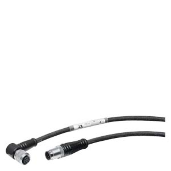 SIEMENS 6GT2891-4JH20 SIMATIC RF, MV M12-CONNECT. CABLE, PREASSEMBLED, BETWEEN ASM 456, RF160C, RF170C, RF18XC AND READER PUR, CMG, TRAILING, LENGTH 2 M READER-CONNECTOR AN