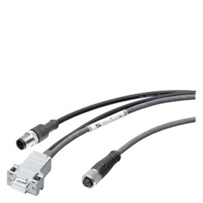 SIEMENS 6GT2891-4KH50 SIMATIC RF200 / RF300 CONNEC. CABLE, PREFABRICATED, BETWEEN READER AND PC (RS232), PUR, CMG, TRAILING, LENGTH 5 M 24V-SIDE WITH M12 CONNECTOR