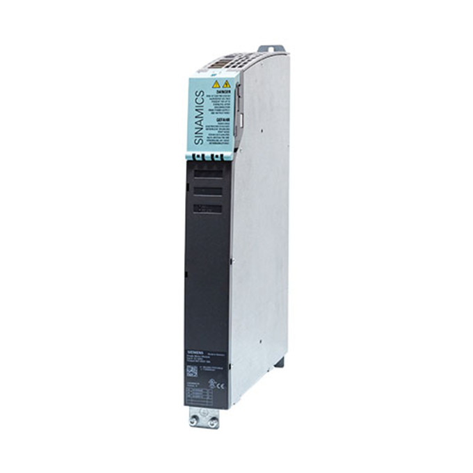 SIEMENS 6SL3120-1TE21-8AA3 SINAMICS S120 SINGLE MOTOR MODULE EINGANG: DC 600V AUSGANG: 3AC 400V, 18A BAUFORM: BOOKSIZE INTERNE LUFTKUEHLUNG OPTIMIERTE PULSMUSTER UND UNTERSTUETZ