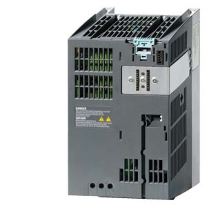 SIEMENS 6SL3210-1SE21-0AA0 SINAMICS S120 UMRICHTER POWER MODULE PM340 EINGANG: 3AC 380-480V, 50/60HZ AUSGANG: 3AC 10A (4,0KW) BAUFORM: BLOCKSIZE BAUGR. FSB MIT EINGEBAUTEM NETZF