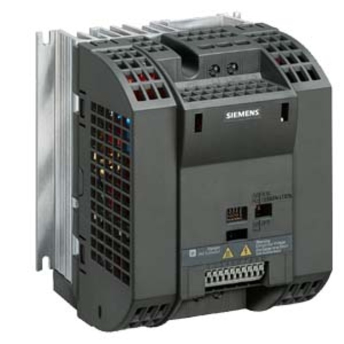 SIEMENS 6SL3211-0AB21-1AA1 SINAMICS G110-CPM110 AC-DRIVE, MIT INTEGR. FILTER A 1AC200-240V+10/-10% 47-63HZ ANALOGEINGANG CT: 1,1KW; VT: 1,1KW CT-UEBERLAST: 150% 60S 160X 140X 14