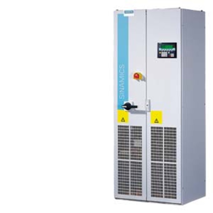 SIEMENS 6SL3710-1GE37-5AA3 SINAMICS G150 CONVERTER CABINET UNIT, AC/AC WITH CIM+CU320-2 3AC 380-480 V, 50/60 HZ NOM. POWER RATING: 400 KW 6-PULSE SYSTEM WITHOUT REGENERATIVE FEE